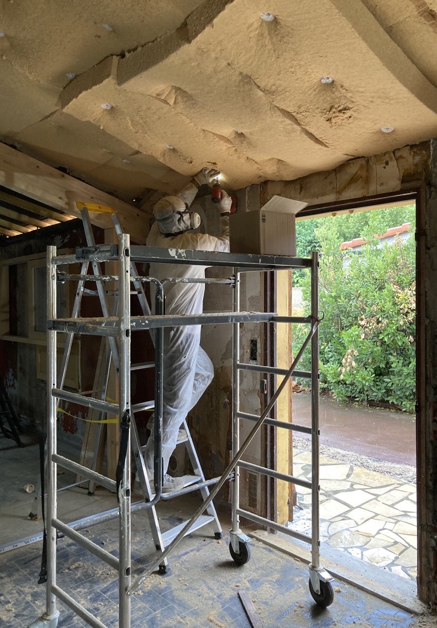 Isolation plafond bordeaux
